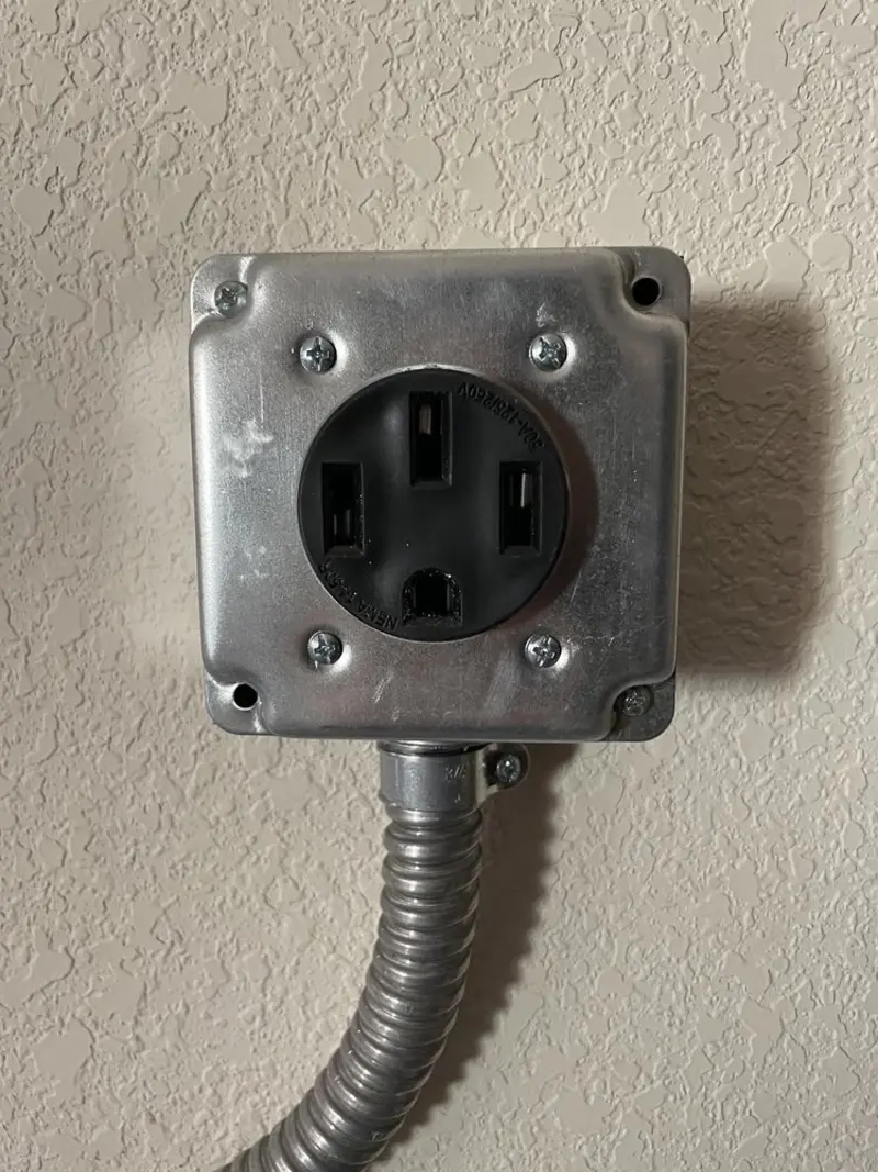 NEMA 14-50 outlet installed for Electrical Panel Upgrade in Chehalis